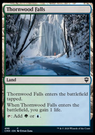 (498/361) Magic The Gathering Commander Legends: Extras Single: Thornwood Falls  Common