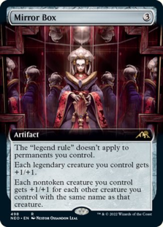 (498) Magic The Gathering Kamigawa: Neon Dynasty: Extras Single: Mirror Box (V.2)  Rare