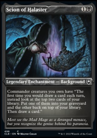(498) Magic The Gathering Commander Legends: Battle for Baldur's Gate: Extras Single: Scion of Halaster (V.1)  Common