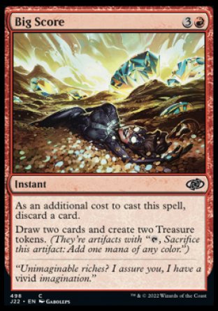 (498) Magic The Gathering Jumpstart 2022 Single: Big Score  Common