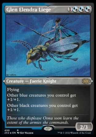 (499) Magic The Gathering Double Masters 2022: Extras Single: Glen Elendra Liege  Rare