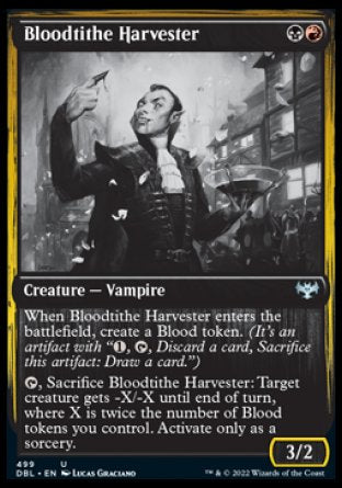 (499) Magic The Gathering Innistrad: Double Feature Single: Bloodtithe Harvester  Uncommon