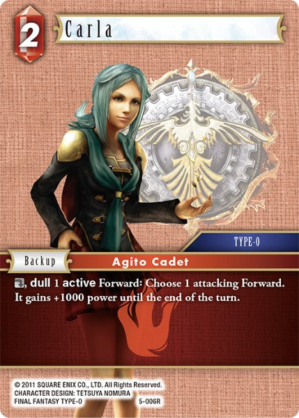 (006) Final Fantasy TCG Opus V Single: Carla (5-006) Holo Rare