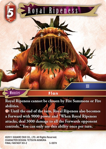 (007) Final Fantasy TCG Opus V Single: Royal Ripeness (5-007) Holo Hero