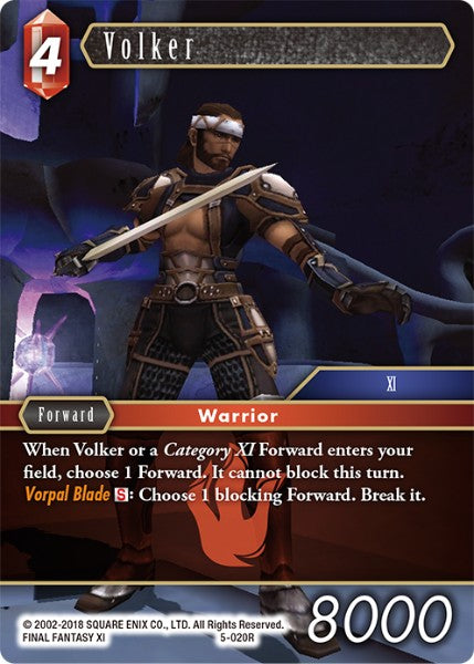 (020) Final Fantasy TCG Opus V Single: Volker (5-020) Holo Rare