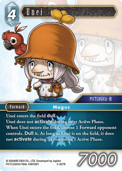 (027) Final Fantasy TCG Opus V Single: Unei (5-027) Holo Rare