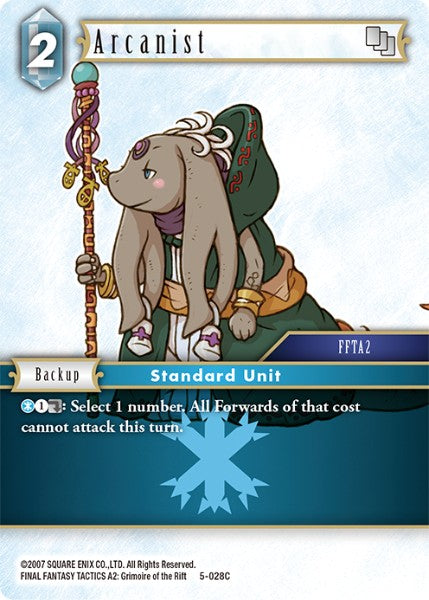 (028) Final Fantasy TCG Opus V Single: Arcanist (5-028) Holo Common