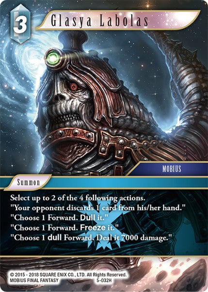 (032) Final Fantasy TCG Opus V Single: Glasya Labolas (5-032) Holo Hero