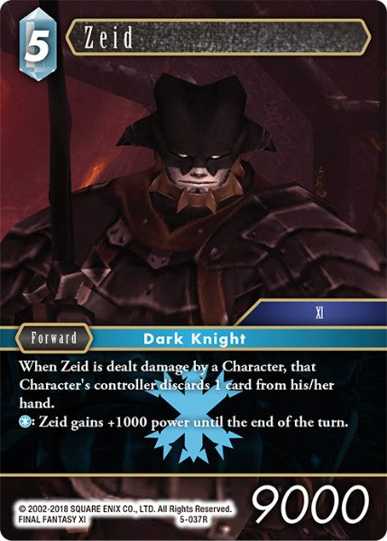 (037) Final Fantasy TCG Opus V Single: Zeid (5-037) Holo Rare