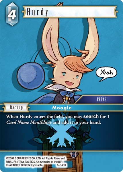 (043) Final Fantasy TCG Opus V Single: Hurdy (5-043) Holo Rare