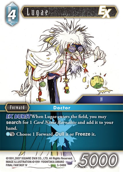 (048) Final Fantasy TCG Opus V Single: Lugae (5-048) Holo Hero