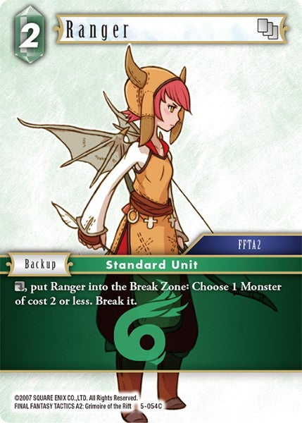 (054) Final Fantasy TCG Opus V Single: Ranger (5-054) Holo Common