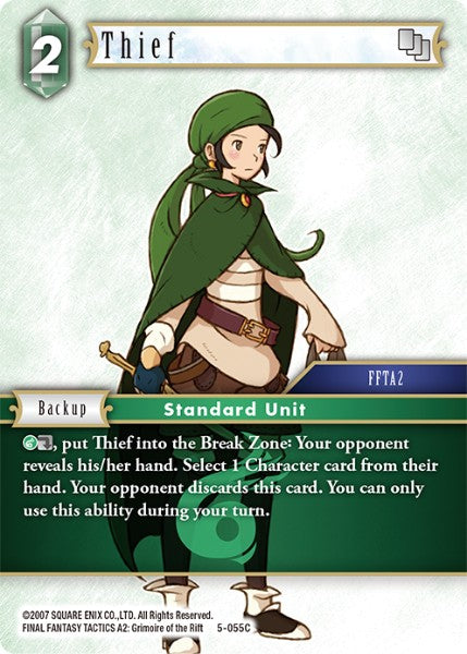 (055) Final Fantasy TCG Opus V Single: Thief (5-055) Holo Common