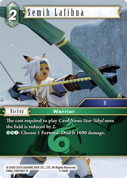 (059) Final Fantasy TCG Opus V Single: Semih Lafihna (5-059) Holo Rare