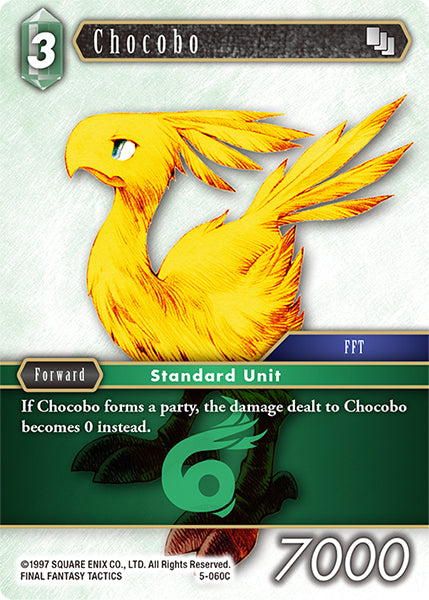 (060) Final Fantasy TCG Opus V Single: Chocobo (5-060) Holo Common