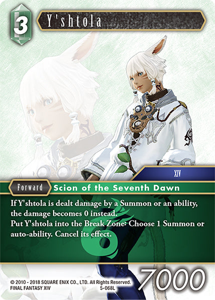 (068) Final Fantasy TCG Opus V Single: Y'shtola (5-068) Holo Legend