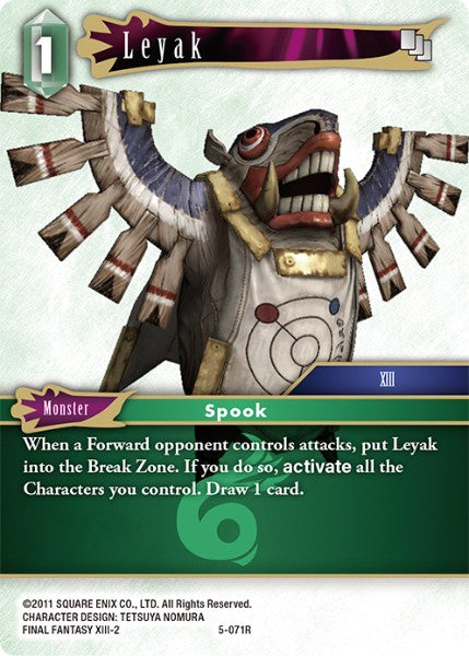 (071) Final Fantasy TCG Opus V Single: Leyak (5-071) Holo Rare