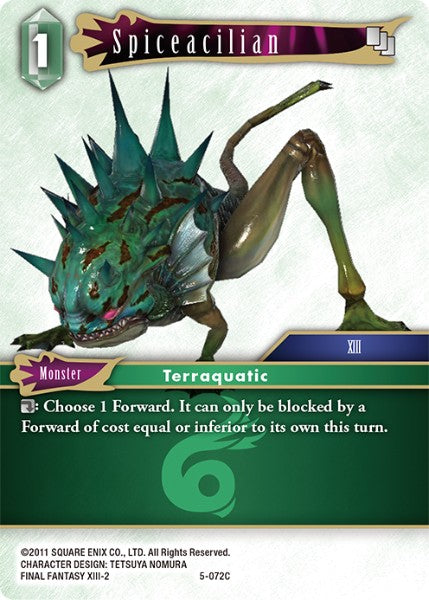 (072) Final Fantasy TCG Opus V Single: Spiceacilian (5-072) Holo Common
