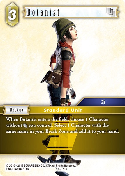 (076) Final Fantasy TCG Opus V Single: Botanist (5-076)  Common