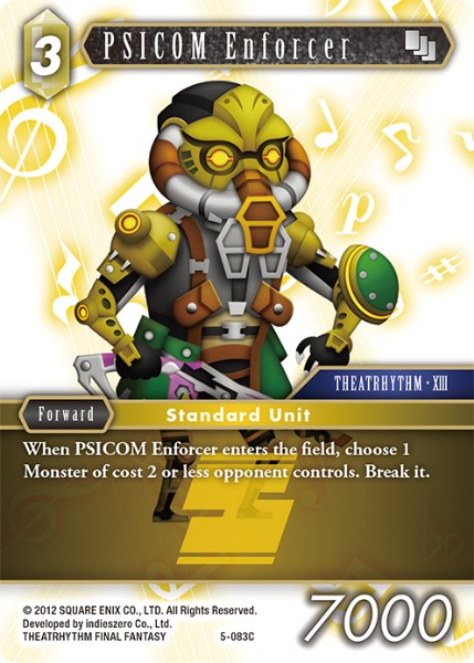 (083) Final Fantasy TCG Opus V Single: PSICOM Enforcer (5-083) Holo Common