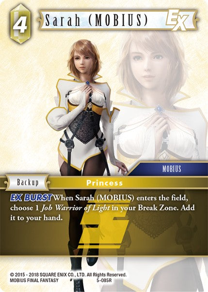 (085) Final Fantasy TCG Opus V Single: Sarah (MOBIUS) (5-085) Holo Rare