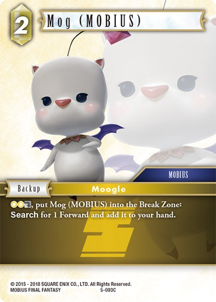 (093) Final Fantasy TCG Opus V Single: Mog (MOBIUS) (5-093) Holo Common