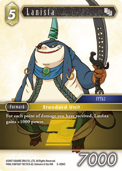 (096) Final Fantasy TCG Opus V Single: Lanista (5-096) Holo Common