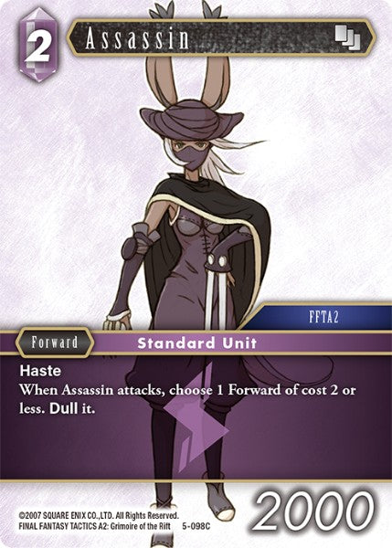 (098) Final Fantasy TCG Opus V Single: Assassin (5-098)  Common