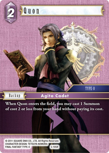 (105) Final Fantasy TCG Opus V Single: Quon (5-105) Holo Rare