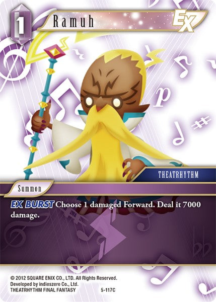 (117) Final Fantasy TCG Opus V Single: Ramuh (5-117) Holo Common