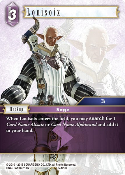 (120) Final Fantasy TCG Opus V Single: Louisoix (5-120) Holo Common