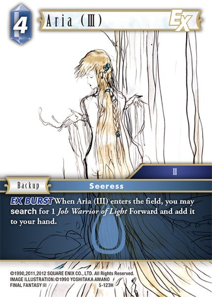(123) Final Fantasy TCG Opus V Single: Aria (III) (5-123)  Hero