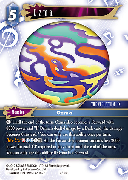 (124) Final Fantasy TCG Opus V Single: Ozma (5-124)  Hero