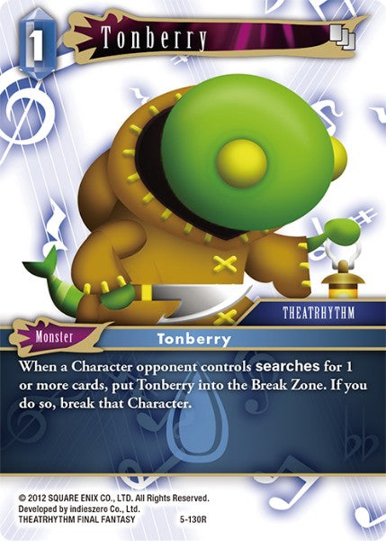 (130) Final Fantasy TCG Opus V Single: Tonberry (5-130) Holo Rare