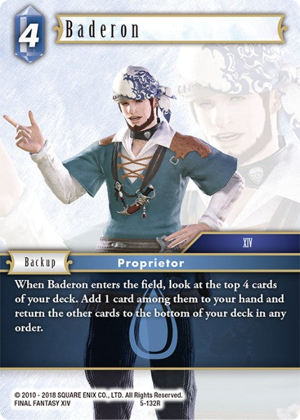 (132) Final Fantasy TCG Opus V Single: Baderon (5-132) Holo Rare