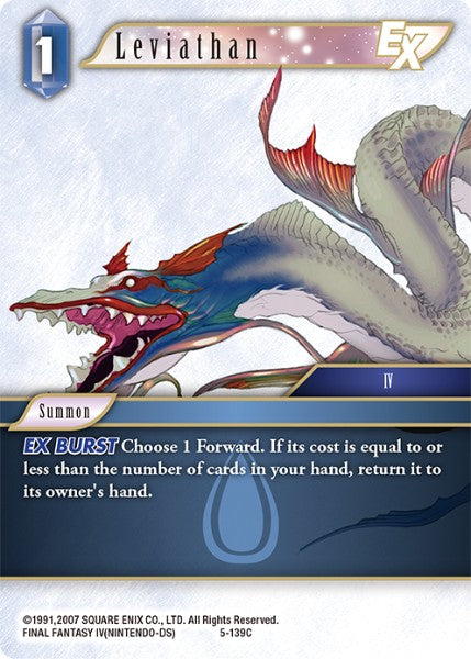 (139) Final Fantasy TCG Opus V Single: Leviathan (5-139) Holo Common