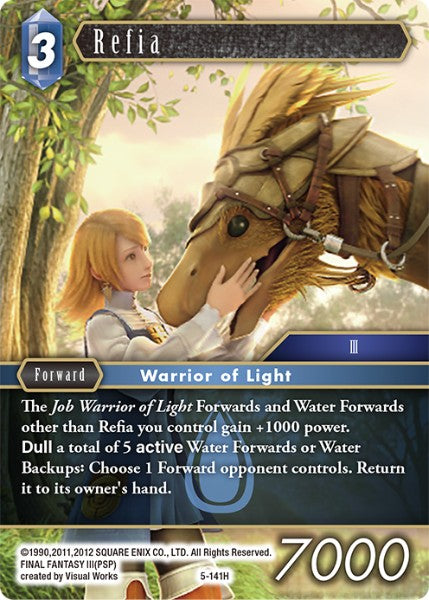 (141) Final Fantasy TCG Opus V Single: Refia (5-141) Holo Hero