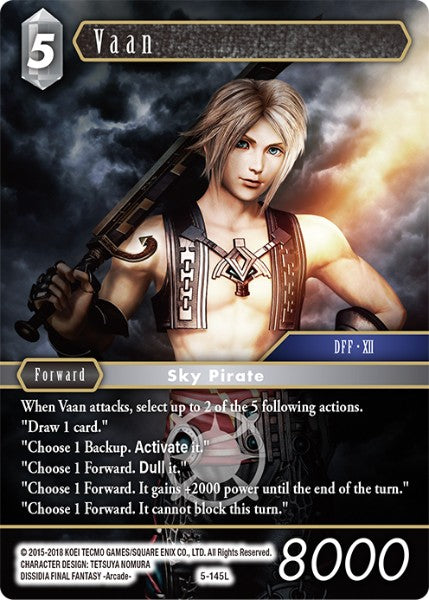 (145) Final Fantasy TCG Opus V Single: Vaan (5-145)  Legend