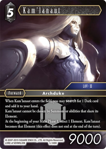 (148) Final Fantasy TCG Opus V Single: Kam'lanaut (5-148) Holo Hero
