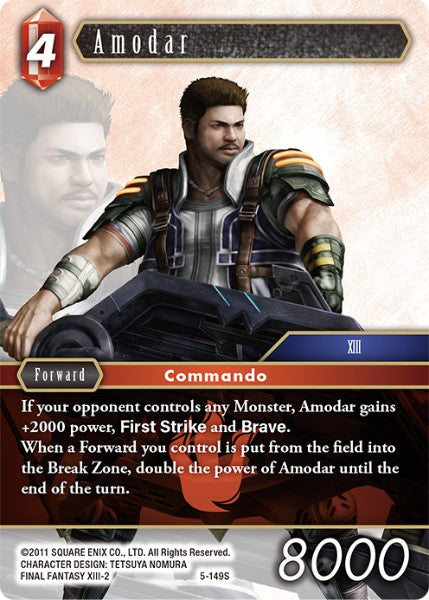 (149) Final Fantasy TCG Opus V Single: Amodar (5-149) Holo Starter