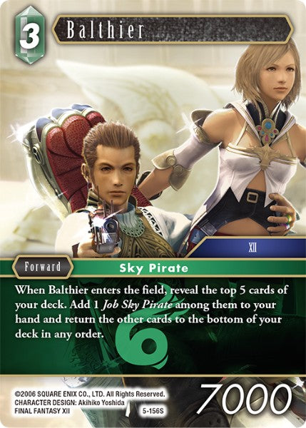 (156) Final Fantasy TCG Opus V Single: Balthier (5-156) Holo Starter