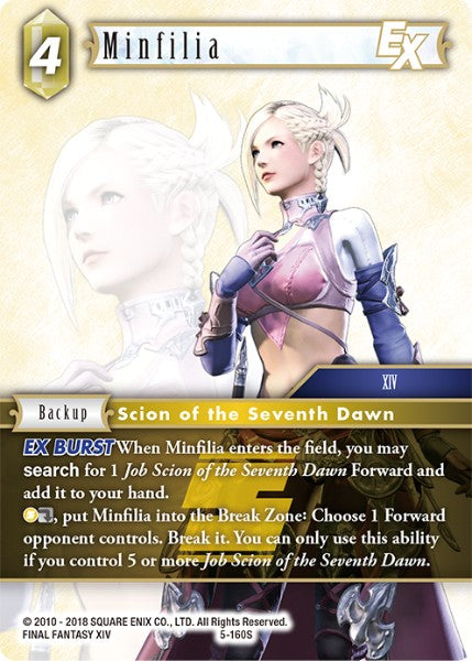 (160) Final Fantasy TCG Opus V Single: Minfilia (5-160)  Starter