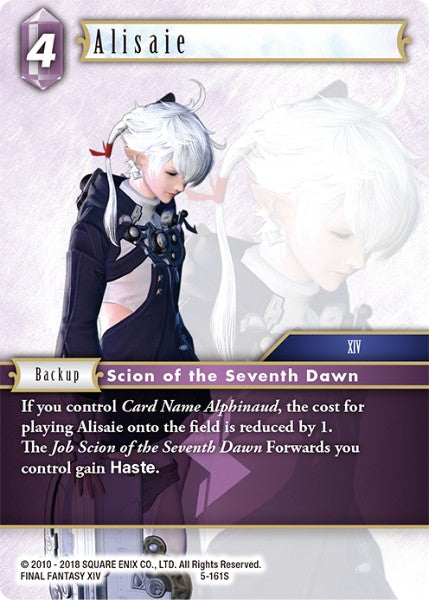 (161) Final Fantasy TCG Opus V Single: Alisaie (5-161) Holo Starter