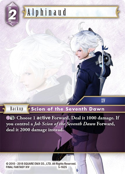 (162) Final Fantasy TCG Opus V Single: Alphinaud (5-162) Holo Starter