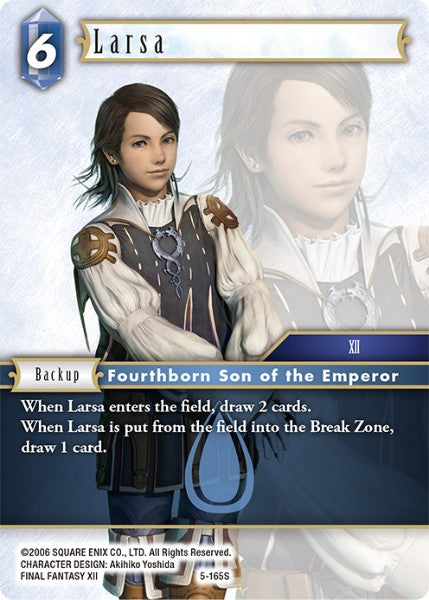 (165) Final Fantasy TCG Opus V Single: Larsa (5-165) Holo Starter