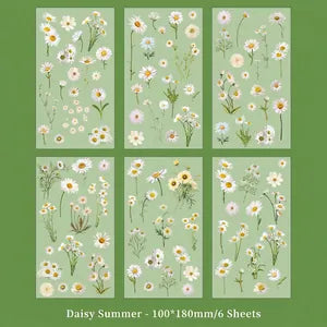 Vintage Floral Stickers: Daisy Summer