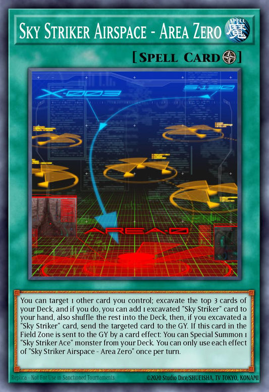 (269) YuGiOh TCG MP19: 2019 Gold Sarcophagus Tin Mega Pack Single: Sky Striker Airspace - Area Zero  Common
