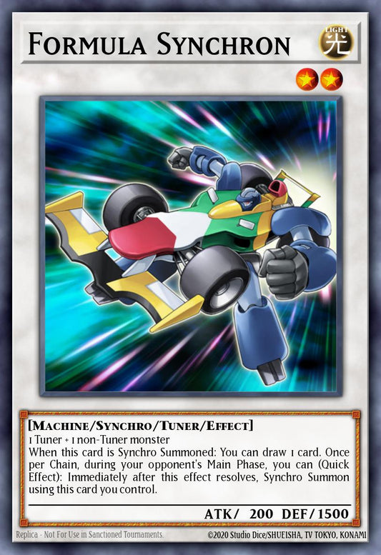 (143) YuGiOh TCG RA04: Quarter Century Stampede Single: Formula Synchron (V.1 - Platinum Secret Rare)  Platinum Secret Rare