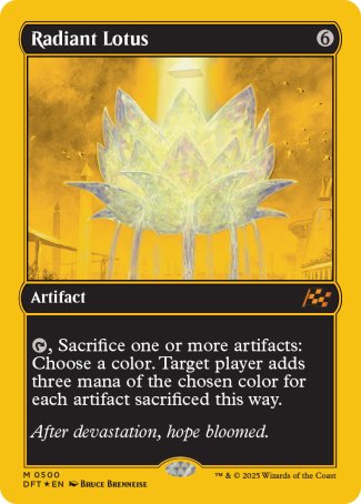 (500) Magic The Gathering Aetherdrift: First-Place Single: Radiant Lotus  Mythic