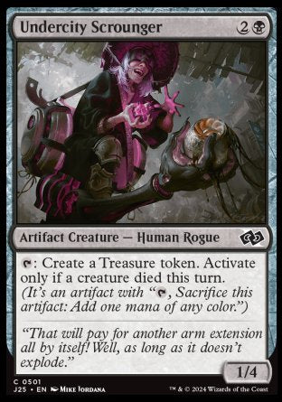 (501) Magic The Gathering Foundations Jumpstart Single: Undercity Scrounger  Common